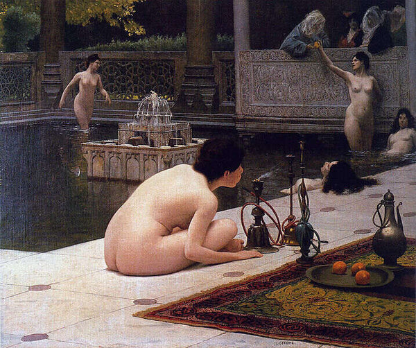 Allumeuse de Narghilé (The Teaser of the Narghile) (or The Pipelighter) Painting by Jean-Leon