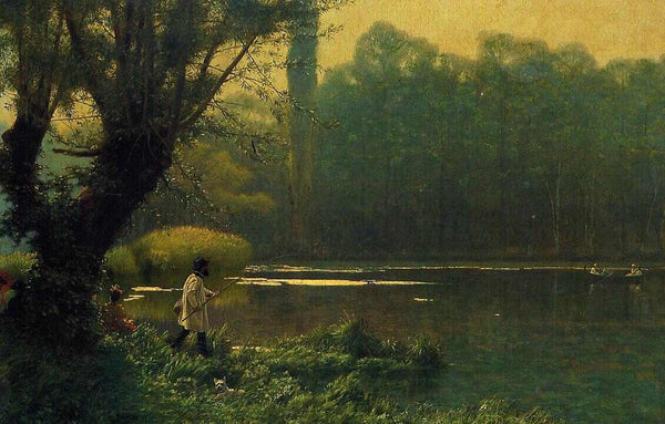 Summer Afternoon on a Lake Painting by Jean-Leon