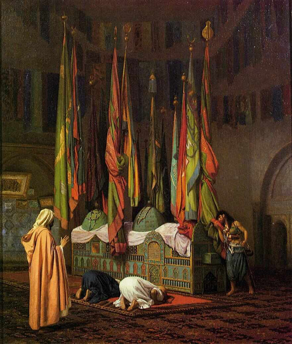 The Sentinel At The Sultans Tomb Painting by Jean-Leon