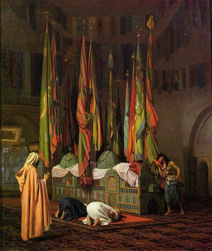 The Sentinel At The Sultans Tomb Painting by Jean-Leon