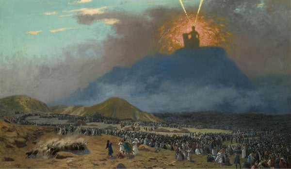 Moses on Mount Sinai Painting by Jean-Leon