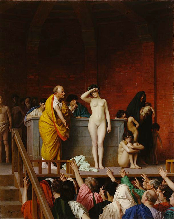 Slave Auction Painting by Jean-Leon