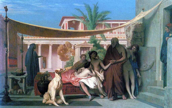 Socrates Seeking Alcibiades In The House Of Aspasia Painting by Jean-Leon