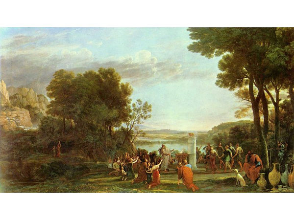 Landscape with the worship of the golden calf 