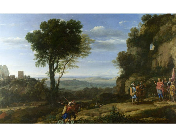 Landscape with David and three heroes 