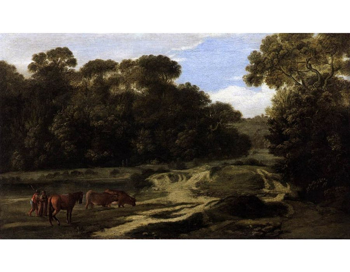 Forest Path with Herdsmen and Herd 