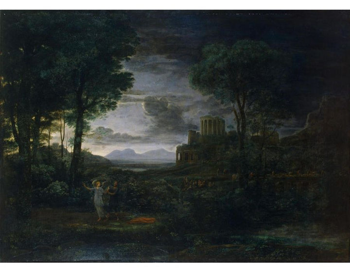 Landscape with Jacob Wrestling with the Angel, or Night, 1672 