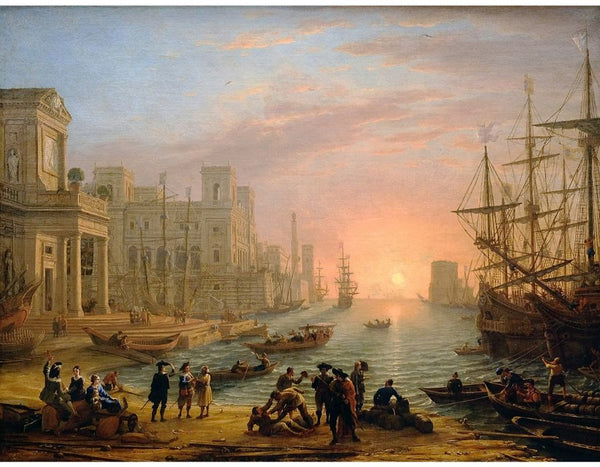Sea Port at Sunset, 1639 