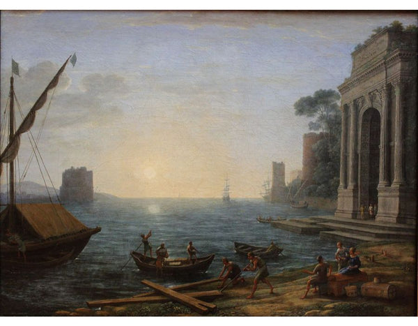 A Seaport at Sunrise 1674 