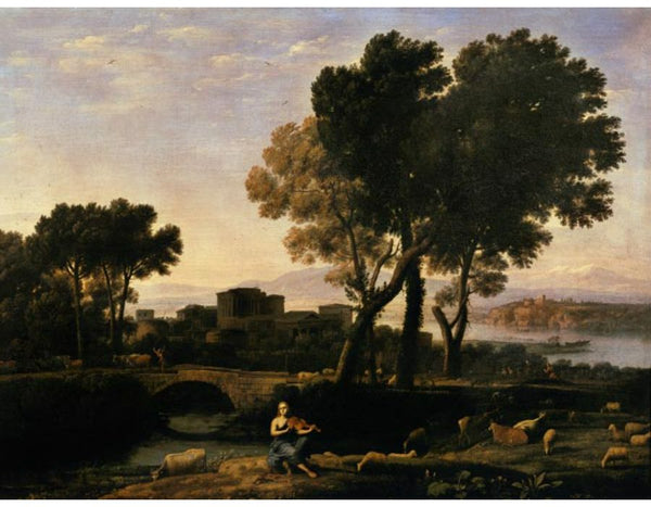 Landscape with Apollo guarding the Cattle of Admetus and Mercury stealing them 