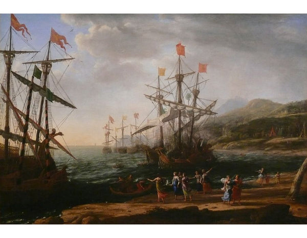 Marine with the Trojans Burning their Boats 1643 