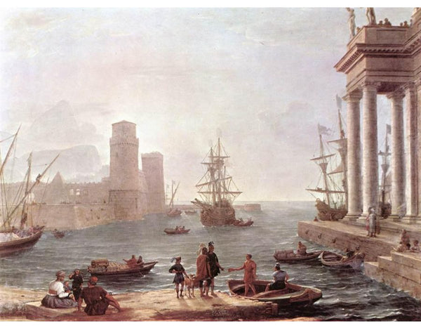 Port Scene with the Departure of Ulysses from the Land of the Feaci 1646 