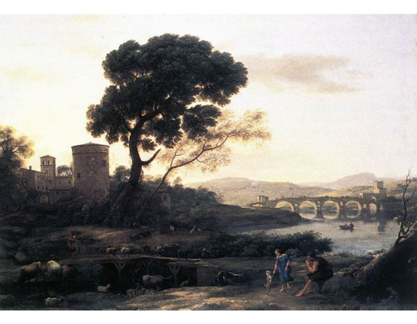 Landscape with Shepherds - The Pont Molle 1645 