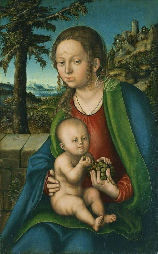 Virgin and Child with a Bunch of Grapes 