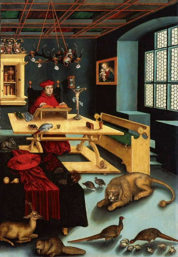 Cardinal Albrecht of Brandenburg as St Jerome in His Study 2 