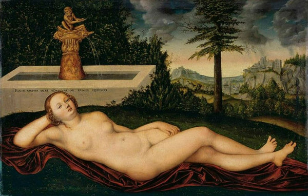 Reclining River Nymph at the Fountain 1518 