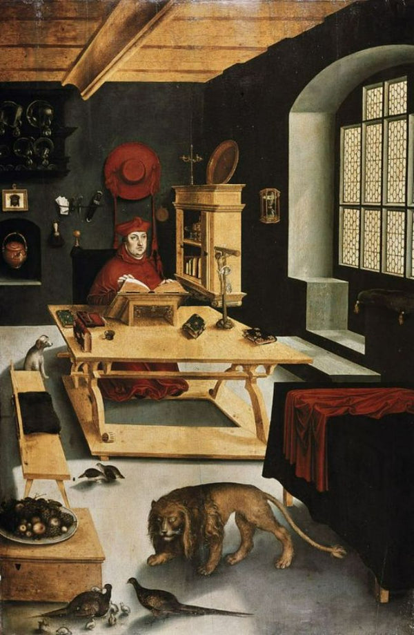 Cardinal Albrecht of Brandenburg as St Jerome in His Study 