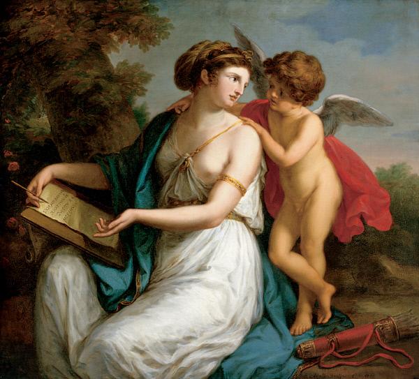 Sappho Inspired by Love 