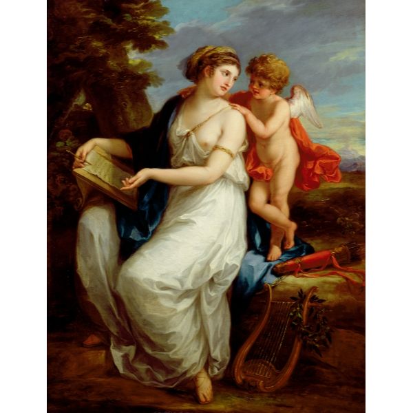 Erato the Muse of Lyric Poetry with a putto 
