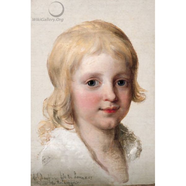 Portrait study of Francesco, Crown Prince of Naples, later King of the Two Sicilies (1777-1830), as a boy, head-and-shoulders 
