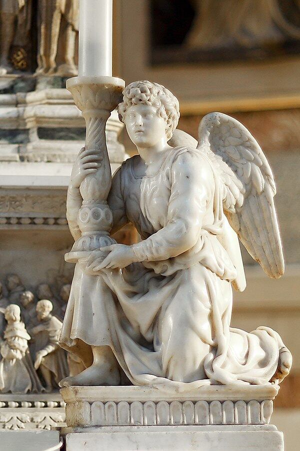 Angel with Candlestick [detail: 1] 