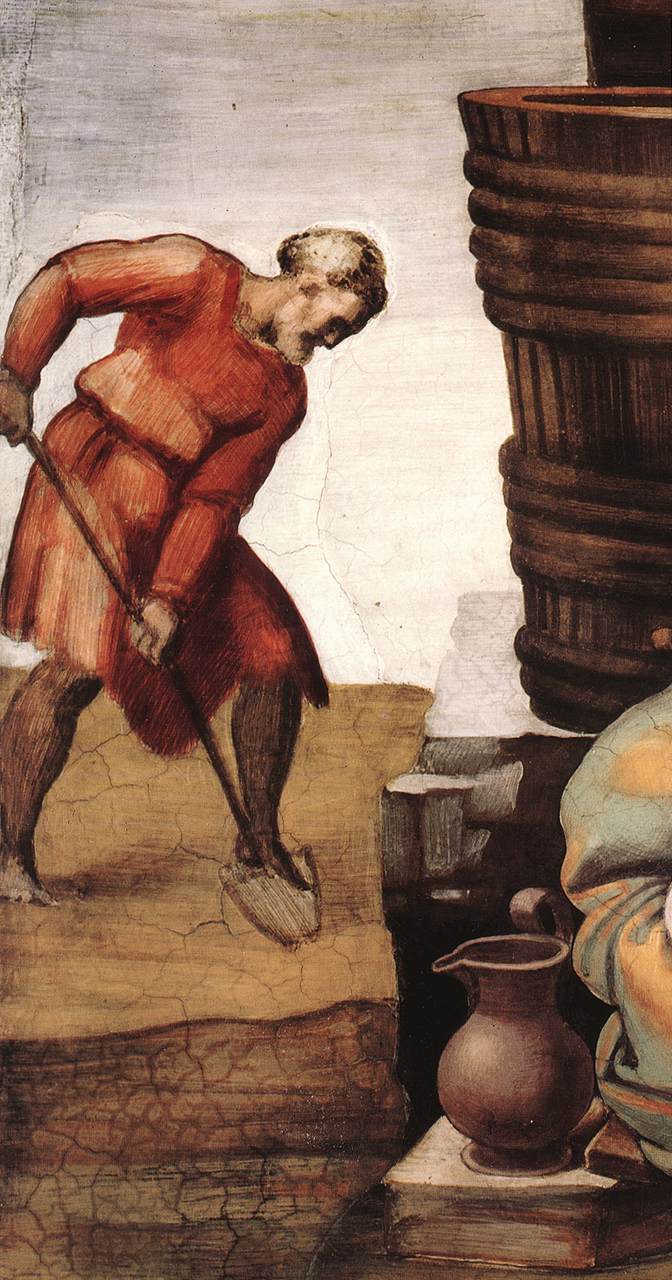 Drunkenness of Noah (detail-1) 1509 