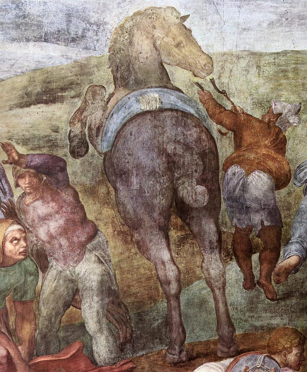 The Conversion of Saul (detail-1) 1542-45 