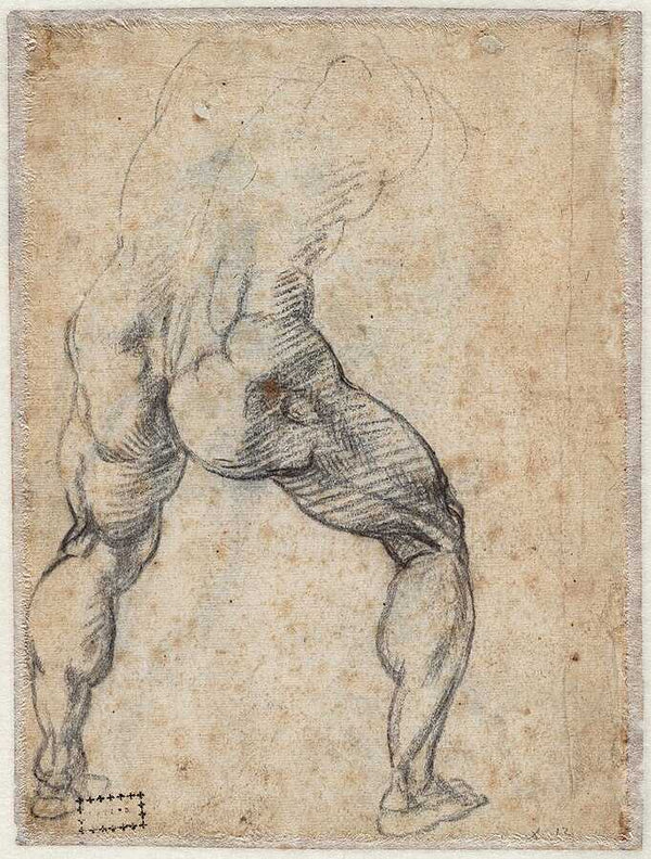 Male Nude, Seen from the Rear (verso) 