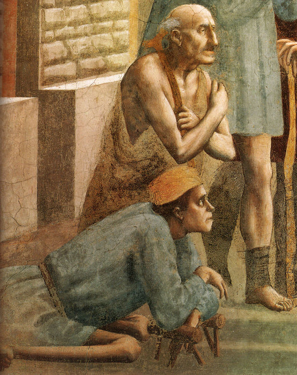St Peter Healing the Sick with his Shadow (detail) 1426-27 