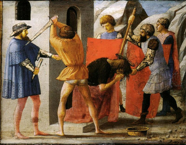 Pisa polyptych Martyr of St John the Baptist 