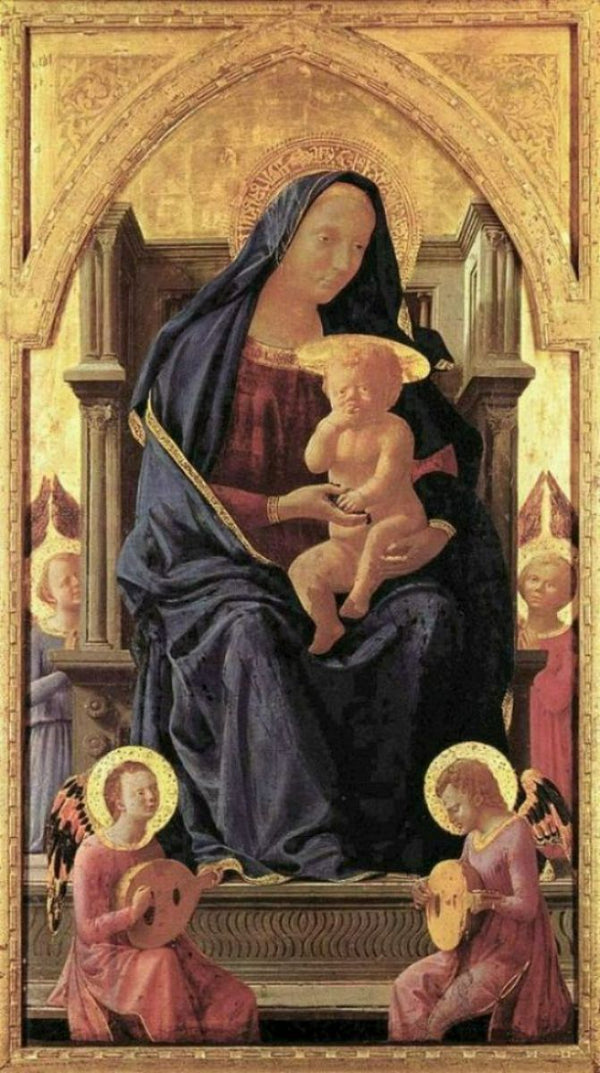 Pisa polyptych Virgin and Child 