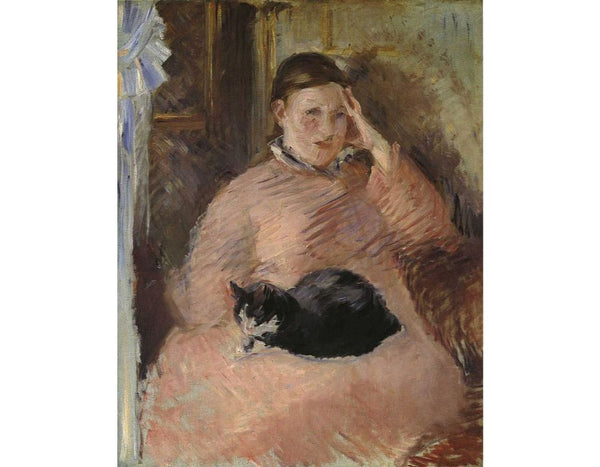 Woman with a Cat, Portrait of Madame Manet 