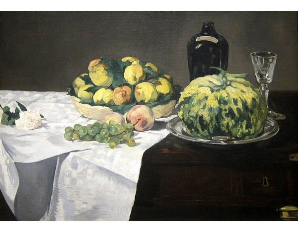 Still Life with Melon and Peaches 1866 