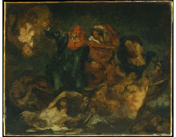 Copy after Delacroix's Bark of Dante ca. 1859 