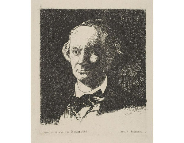 Baudelaire Bareheaded, Full Face 