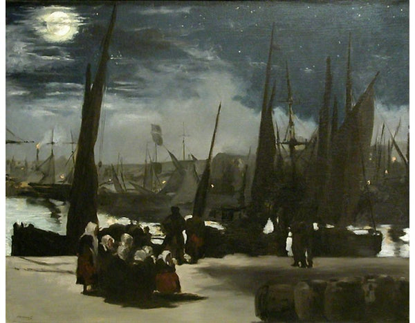 Moonlight Over The Port Of Boulogne 
