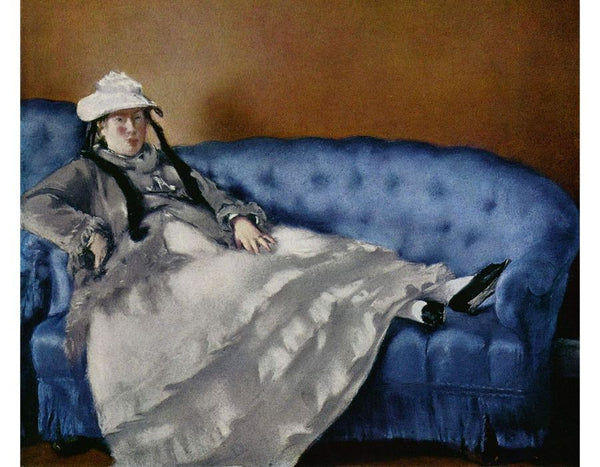 Madame Manet on a Blue Sofa 