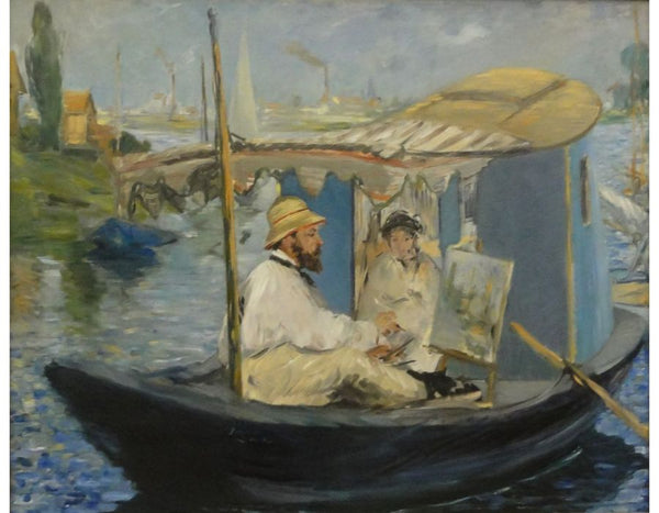 Painting On His Studio Boat 