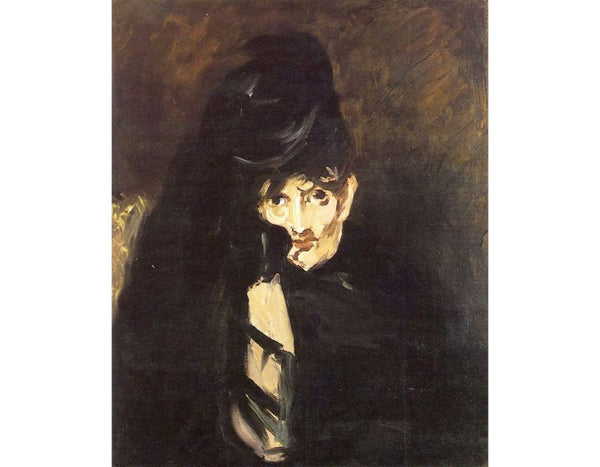 Portrait of Berthe Morisot with Hat, in Mourning 