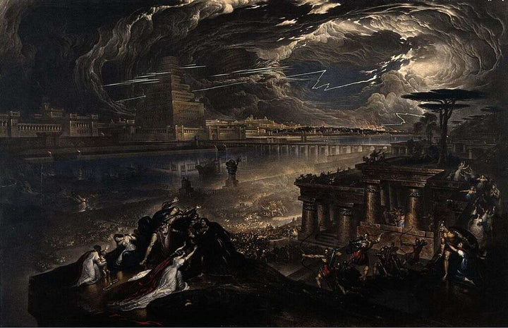Satan on his Throne illustration from Paradise Lost Painting by John Martin
