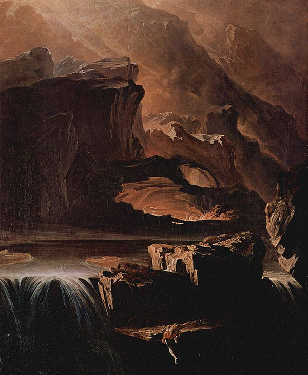 Sadak in Search of the Waters of Oblivion 1812 Painting by John Martin