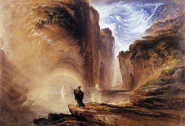 Manfred and the Alpine Witch 1837 Painting by John Martin