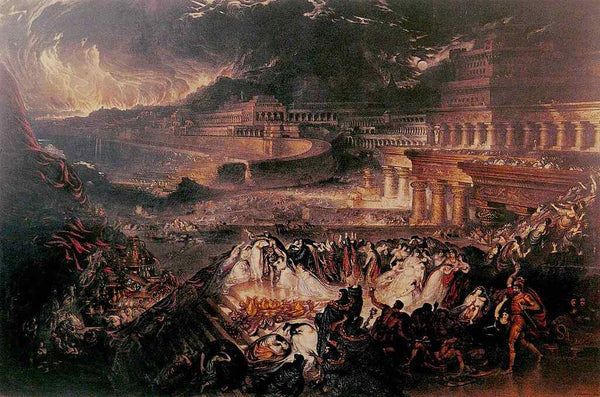 The Fall of Nineveh Painting by John Martin