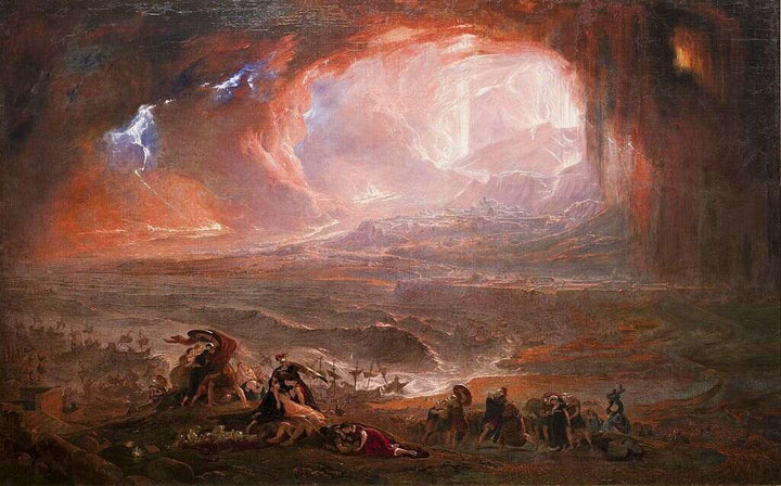 The Destruction of Herculaneum and Pompeii Painting by John Martin