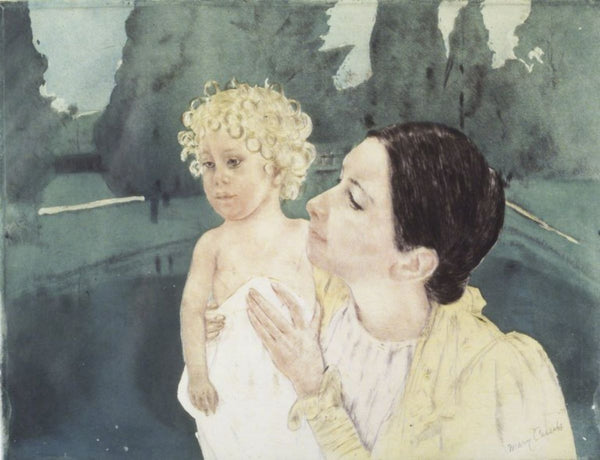 Mother and Child before a Pool, c.1898 