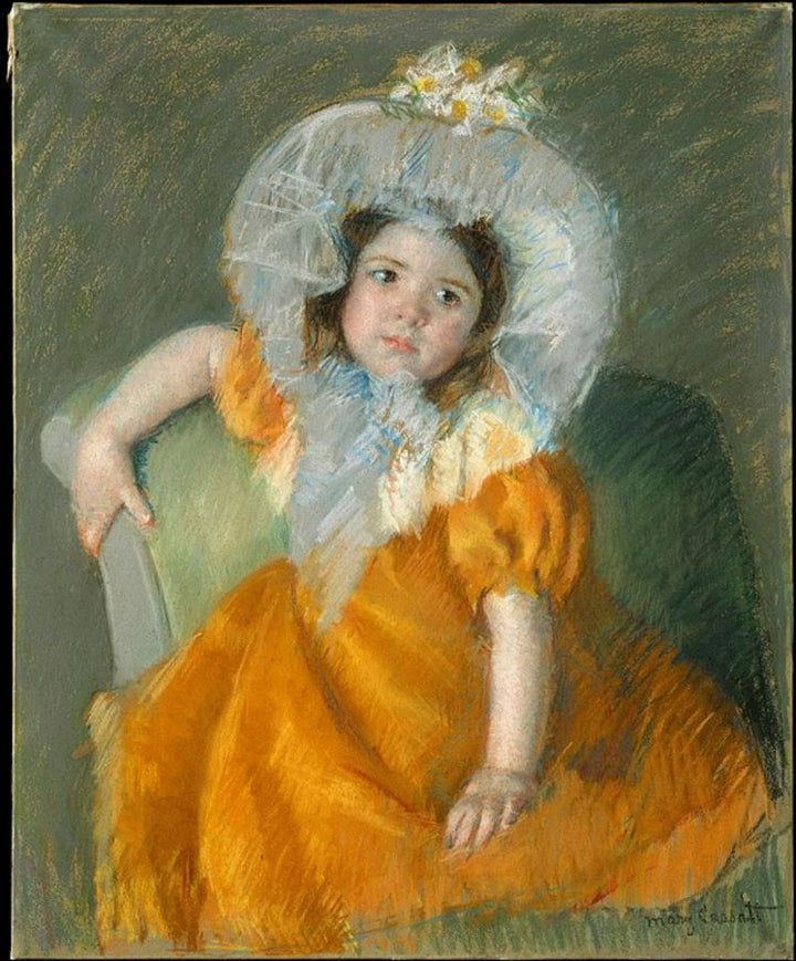 Child In Orange Dress 