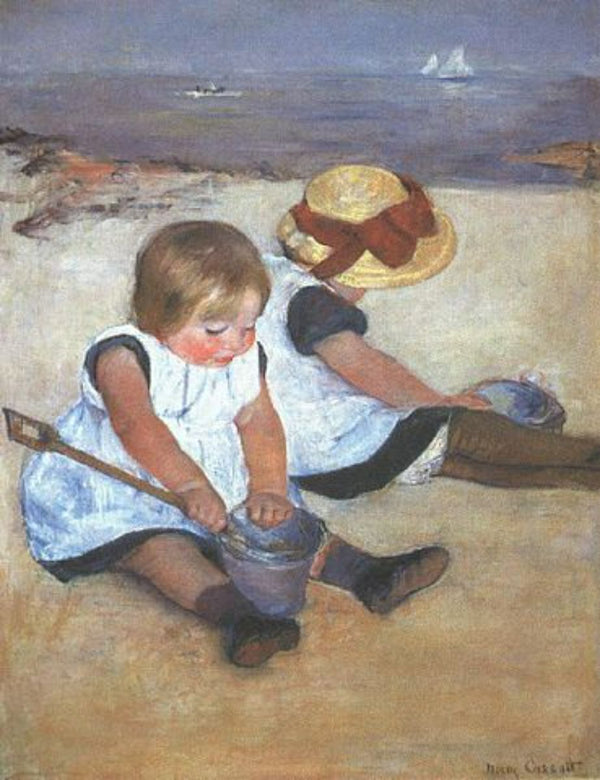 Children Playing On The Beach 