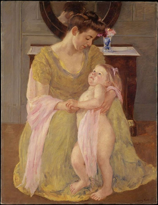 Mother and Child with a Rose Scarf 1908 