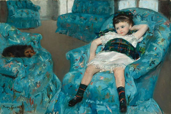 Little Girl in a Blue Armchair, 1878 