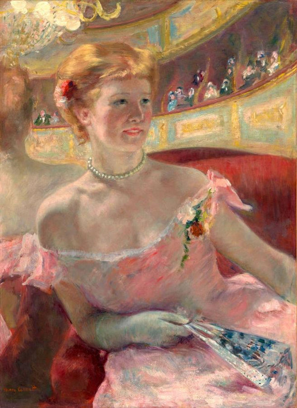 Woman With A Pearl Necklace In A Loge 